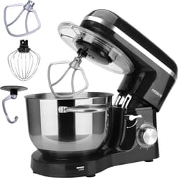 AREBOS Keukenmachine - 1500W - Keukenrobot - 6L - Keukenmixer - Foodprocessor - Roestvrij Stalen Mengkom - 6 Snelheden - Zwart — thumbnail 1