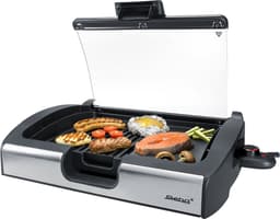 Steba VG200 - Elektrische Barbecue - Tafelgrill - met glazen deksel - 29x40 cm - 2200 Watt — thumbnail 3