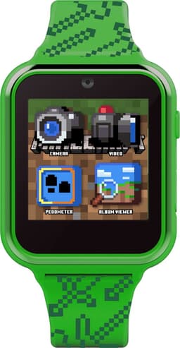 Accutime Minecraft Smartwatch Kinderen - Selfie Camera, Foto & Video - Groen — thumbnail 3