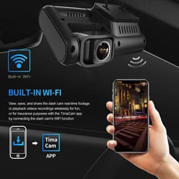 DrPhone RangeT1 Dashcam – Full HD 1080P – WiFI + Dubbele SONY IMX323 Lens - Applicatie + 170 Graden - Nachtzicht - Loop Opneemfunctie - Zwart — thumbnail 5