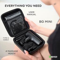 Krachtig Mini Massagepistool voor Spierherstel & Pijnverlichting - 5 Snelheden & 4 Koppen — thumbnail 2