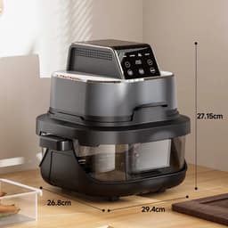 Sensova - Airfryer Multifunctionele Heteluchtfriteuse met Easy View Vensterglascontainer - Hi-Fry Technologie voor Gezond Frituren Zonder Olie - Krachtige 1500W Airfryer voor Bakken, Grillen en Roosteren - Gebruiksvriendelijk en Veelzijdig — thumbnail 2