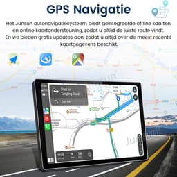 Junsun Android 15 Autoradio Geschikt Voor Peugeot 107 Toyota Aygo Citroen C1 Accessoires, 6GB+128GB, Draadloze CarPlay, DAB+, GPS-Navigatie, Bluetooth, Stuurwielbediening, Originele voertuigcamera, 13.1-inch Touchscreen, 4G, DSP, Octa-core processor — thumbnail 3