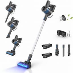 Innova® PowerVac Pro Steelstofzuiger Draadloos - 500 Air Watts - extra accu - met 4 verschillende opzetstukken - Draadloze Stofzuiger - Zonder zak op accu - Vacuum Cleaner — thumbnail 1