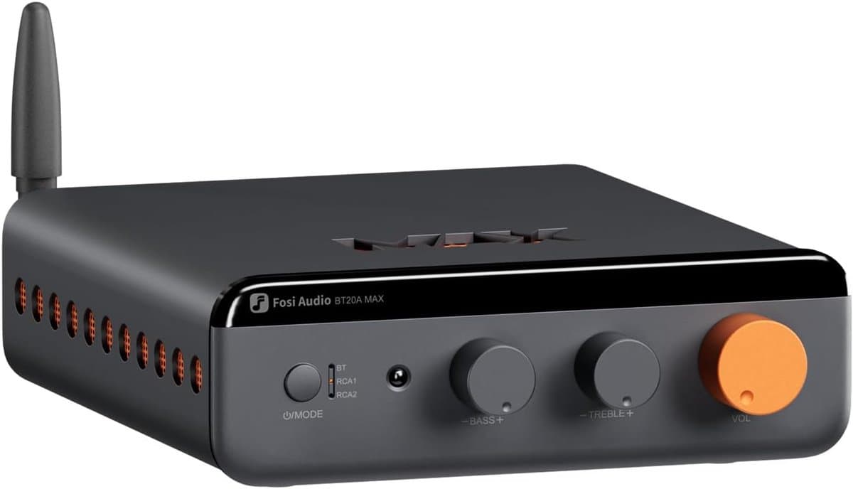 Fosi Audio BT20A MAX 48V Bluetooth Versterker – 2x300W – HiFi Klasse D – Bluetooth 5.0 – Inclusief 48V Voeding — afbeelding 1