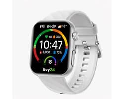 Evy24 Smartwatch AMOLED L2 - Sporthorloge Dames en Heren - 1.97 Inch Smartwatch - Bluetooth Bellen - ECG - Hartslagmeter - SpO2 Meter - 110+ Sportmodi - 5ATM Waterdicht - Android & iPhone