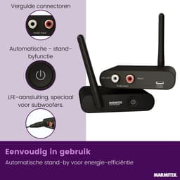 Marmitek WS400 draadloze audio zender en ontvanger voor subwoofer (LFE) - Draadloos audio — thumbnail 2