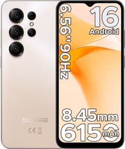 DOOGEE Note 56X - Smartphone - Android 16 - 24 GB RAM + 64 GB ROM / TF 2 TB - Octa core processor - 6,56 inch HD+ 90 Hz - 8 MP camera - 6150 mAh - 4G dual SIM - Face ID - GPS - OTG - Goud — thumbnail 1