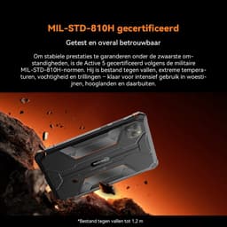 Tablet Blackview Active 5 - 24GB RAM - 128GB ROM - 8,68 inch - Android 15 - 6600mAh - BT 5,2 - Dual SIM 4G - IP68/IP69K - GPS - OTG - NFC - Zwart — thumbnail 4
