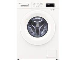 LG F4X1008NWH wasmachine 8 kg met Direct Drive motor voor stille, duurzame prestaties. Spa Steam™ voor hygiënisch wassen. ThinQ slimme bediening. Energie‑label A. Compact design voor dagelijks gemak