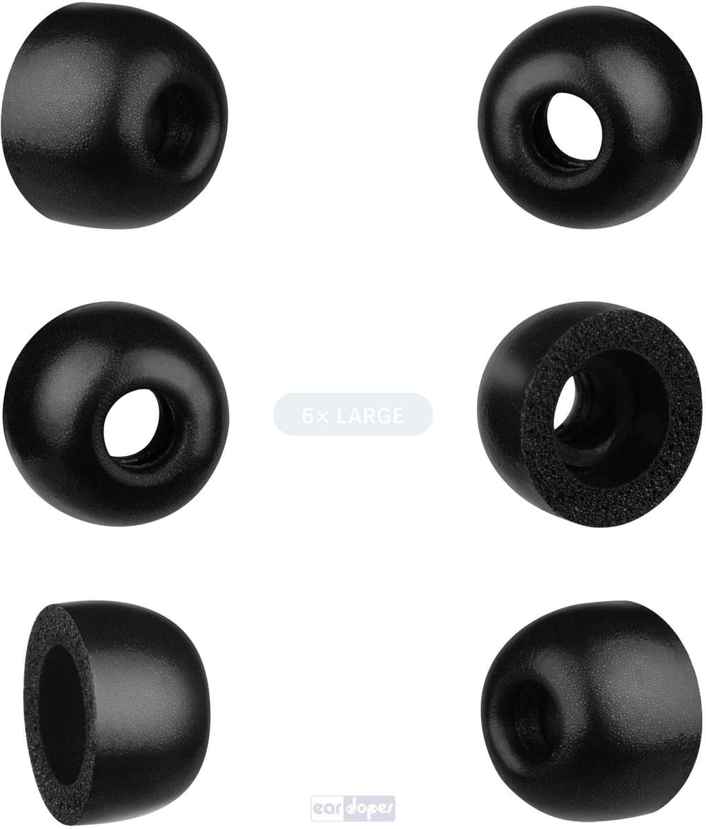 Foam eartips standard - 6× Large - foamigo® — afbeelding 1