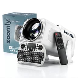 Zoomly® Pro MAX Beamer – Mini Beamer – Smart Projector – Vaderdag cadeautje – Full HD 1080p – Supports 4K – Android 13 – iOS & Android – 10.000 Lumen – Incl. Smart Remote — thumbnail 1