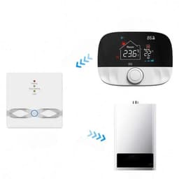 Draadloze thermostaat | Tuya WiFi & 433MHz RF ontvanger | Draaiknop | Opbouw | Zwart/grijs — thumbnail 5