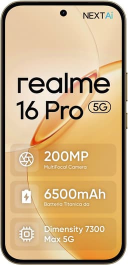 Realme 16 Pro 5G - 8 GB 256 GB - Goud | 108MP Portrait Camera 6000mAh IP68 120Hz AMOLED — thumbnail 5