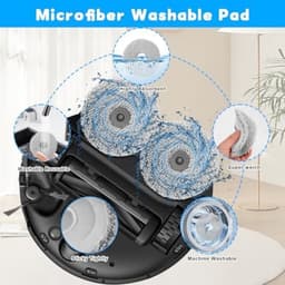 PromoHome 4 dweildoeken met 2 reservehouders, Geschikt voor Dreame L10S Pro Ultra Heat / L10S Ultra Gen 2 / L20 Ultra accessoires, L40 Ultra / X40 Ultra / X40 Master Ultra — thumbnail 3