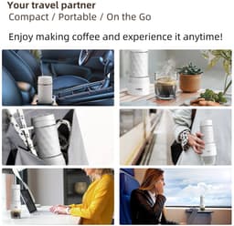 Sensova - Espressomachine Draagbaar - Draagbare Koffiemachine en Espresso Apparaat voor Reizen, Kamperen en Thuisgebruik - Compact Handmatig Koffiezetapparaat Zonder Stroom — thumbnail 2