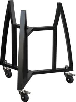 KitchenBrothers Kamado BBQ Onderstel - Voor 41⌀ cm - Geschikt voor 16 inch KitchenBrothers Kamado - 102 cm Hoogte - Met Wielen en Rem - Vaderdag Cadeau - Zwart — thumbnail 3