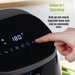 Nexvo® Heteluchtoven - Oven - Airfryer Oven - Zwart - 33cm x 39cm x 38cm — thumbnail 2