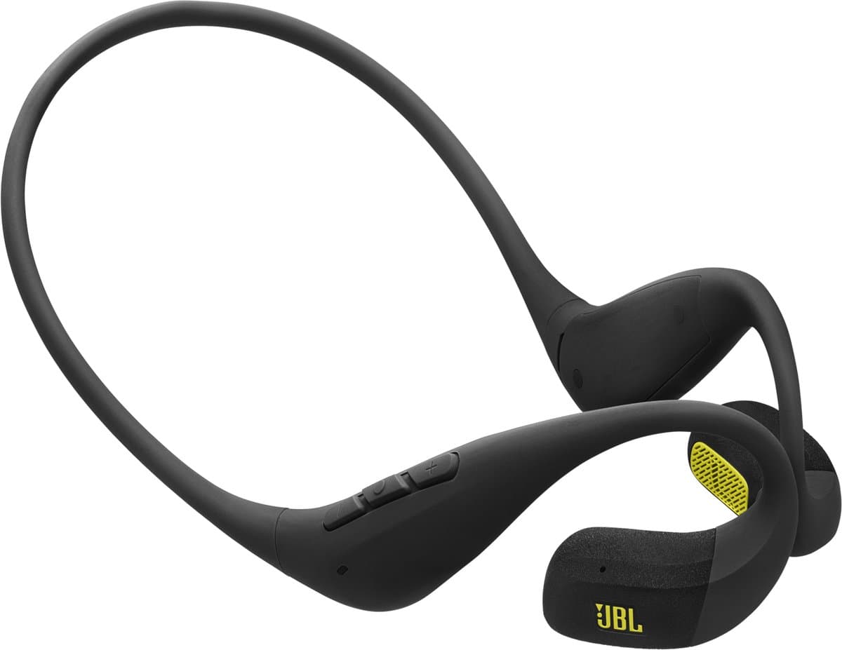 JBL Endurance Pace - Draadloze Open Ear Oortjes met Nekband - Sport Oordopjes - Bluetooth - Hardlopen - 10 uur - IP68 - Zwart & Lime — afbeelding 1