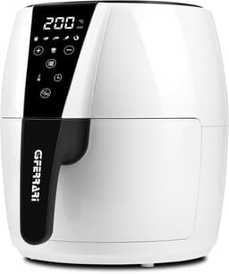 G3 Ferrari Friggisano Easy Airfryer 4,8L – Digitale Heteluchtfriteuse – 6 Programma’s – 1500W – Zwart/Wit — thumbnail 1