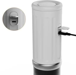 Cerapresso draagbare espressomachine - 3e gen 13500 mAh batterij - tot 8 kopjes zonder opladen - 150s tot 96°C - cups en gemalen koffie - dubbele espresso - draagbare koffiemachine - koffiemaker - reis & camping koffiezetapparaat 12 volt - CERA+ — thumbnail 5