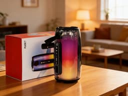 Draadloze Bluetooth Speaker- 360° Lichteffecten-Krachtig Geluid-TWS stereo-verbinding-Bluetooth 5.3-ingang-AUX-ingang-TF-DC- Party Speaker – Geschikt voor Feest, Camping & Thuis — thumbnail 3