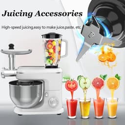 Keukenmachine - Keukenapparaat - Bakken en Mixen - 3-in-1 Multifunctioneel - 8L Kom — thumbnail 4