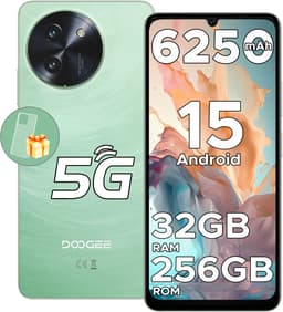 DOOGEE Note 59 Pro 5G - Smartphone - Mobiele Telefoon - 32 GB RAM+ 256 GB ROM (2TB/TF) - Android 15- 6,75 inch HD & 120Hz IPS - 6250 mAh - UNISOC T8200 - AI camera - Face ID - Widevine L1 - Groen — thumbnail 1