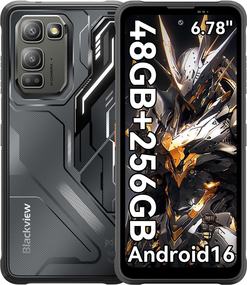 Blackview FORT 5 - Robuuste Smartphone - 4G - 36GB RAM - 256GB ROM - 6.78 inch 120Hz - Robuuste Telefoon - Nachtzicht - Android 16 - NFC - GPS - Zwart — afbeelding 1