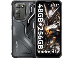 Blackview FORT 5 - Robuuste Smartphone - 4G - 36GB RAM - 256GB ROM - 6.78 inch 120Hz - Robuuste Telefoon - Nachtzicht - Android 16 - NFC - GPS - Zwart