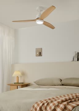 CREATE - Stille plafondventilator van 40 W met technische ABS-bladen, verkrijgbaar in verschillende maten - M - Met licht - Afstandsbediening - WIND STYLANCE — thumbnail 4