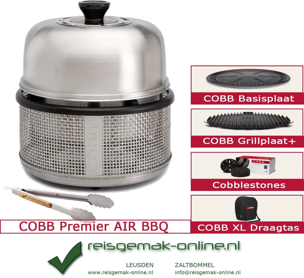 Cobb Premier Air Voordeelpakket | XL + GRATIS Accessoires + GRATIS verzending — afbeelding 1
