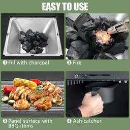 Ultranature BBQ/Vuurtafel/Tafel - 3 in 1 — thumbnail 4