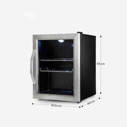 SCH® Mini Koelkast - Koelkast - Zwart - 44cm x 41cm x 54cm — thumbnail 4