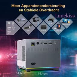 Lunekiss Beamer 300 ANSI - Slimme Projector 8K/4K - WiFi 5G en Bluetooth 5.0 - Draagbaar met Voice Remote — thumbnail 3