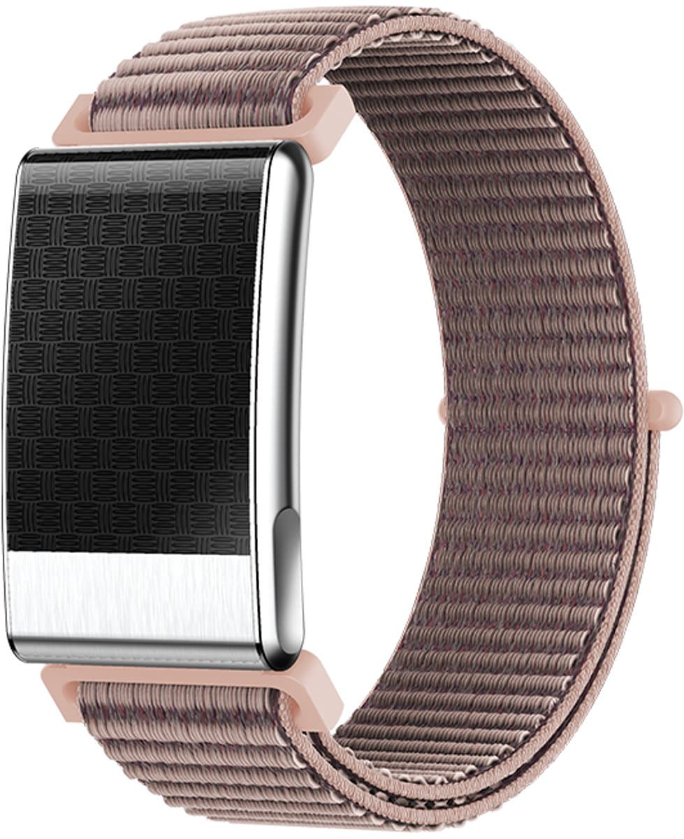WizBay Premium Select® Smart Bracelet - Screenloze Gezondheidsarmband - ECG - HRV - Hartslag - Zuurstof - Temperatuur - Glucosetrends - BMI - iOS en Android - IP68 - Zilver Rosé — afbeelding 1