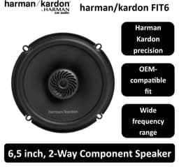 Harman Kardon FIT6 – 6,5 inch 2-weg Coaxiale Luidsprekers – 50W RMS – 400W Piek – Met Grille — thumbnail 4