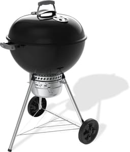 Weber Original Kettle Premium - Ø 57 cm grillrooster - Houtskoolbarbecue - Zwart - Gesloten asopvangbak - One-Touch Reinigingssysteem - 2 Duurzame, weerbestendige wielen - Dekselthermometer - Kras- en roestbestendig - Geschikt voor Gourmet BBQ System — thumbnail 1