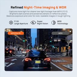 HOB Dashcam - Daschcam Voor Auto - 64 GB - Dashcam 2K - WiFi - Nachtzicht - Parkeerbewaking - App bediening - Groothoek 143° — thumbnail 2