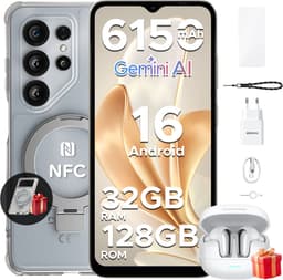 DOOGEE NOTE 56 X PRO VIP- Smartphone - Android 16- UNISOC T7225- 32GB RAM + 128GB ROM / 2TB TF - 6150mAh - 6,56 inch HD+ - 13MP + 8MP - NFC - Face ID - Gemini AI - Widevine L1- GPS — thumbnail 1