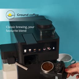 CHiATO coffeePLAY 5-in-1 Koffiemachine bonen met melksysteem - Grijs — thumbnail 3
