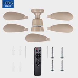 LED's Light Plafondventilator met lamp Taupe 25W 2600lm 2200K/6500K — thumbnail 5