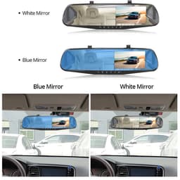 Dashcam voor Auto - 4.3 Inch - Full HD 1080P Auto Rij Recorder - Achteruitkijkspiegel DVR - Nachtzicht, Bewegingsdetectie, Parkeermodus - 6M Achteruitrijcamera - Zonder Geheugenkaart - Zwart — thumbnail 4