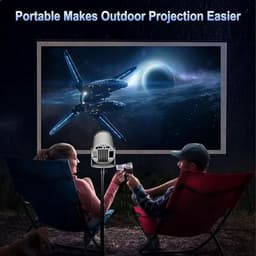 Draagbare miniprojector met 4K ondersteuning, Android systeem en automatische beeldcorrectie — thumbnail 3