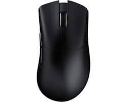 ATTACK SHARK R1 - Superlight Gamingmuis - 59g Ultralicht - PixArt PAW3311 Sensor - BT & 2.4G Draadloos & Bedraad - 6 Instelbare DPI Tot 18000 - 65 uur Batterij - Zwart