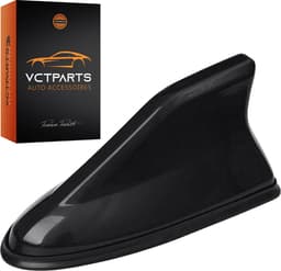 VCTparts® Universele Haaienvin Autoradio Antenne Zwart - Shark Fin AM/FM Dakantenne Auto Universeel met Eenvoudige Installatie Moderne Upgrade — thumbnail 1