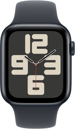 Apple Watch SE 2024 - Smartwatch - GPS + Cellular - 44mm - Midnight Aluminium Case - Midnight Sport Band - M/L — thumbnail 3