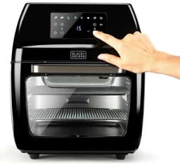 BLACK+DECKER BXAFO1200E - Heteluchtfriteuse met Oven - 1700 W - 12 Liter - Zwart — thumbnail 3