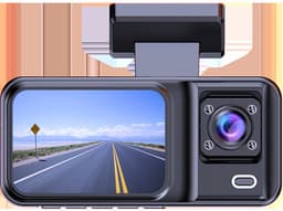 1080P dashcam aan de voorzijde | 480P dashcam met dubbele camera voor interieur en achterzijde — thumbnail 1
