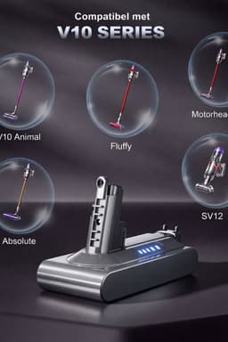 Vervangende Accu - Batterij geschikt voor Dyson V10 / SV12 - Absolute - Animal - 25.2V - 4000mAh met HEPA filter — thumbnail 4